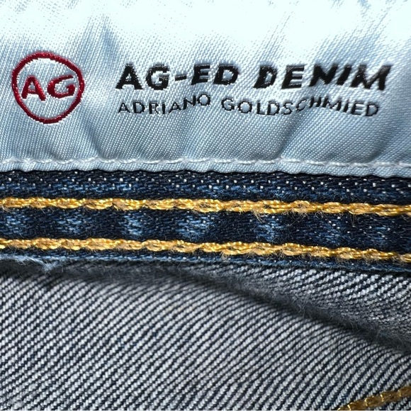 AG-ED Adriano Goldschmied Dark Blue Straight Jeans 36R - Picture 5 of 10